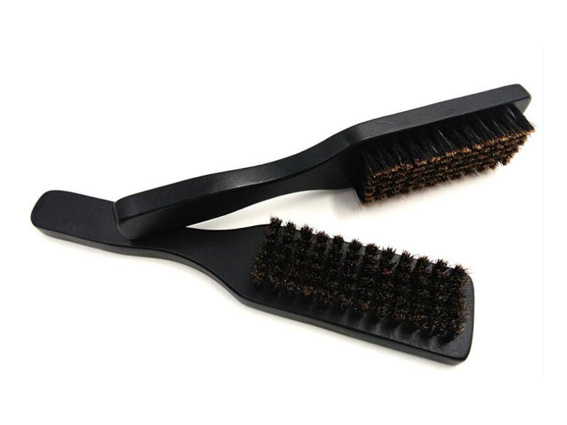Factory Price Wood Handle Curved Wave Brush With 100% Boar Bristle Beard Brush And 360 Wave Brush Wholesale