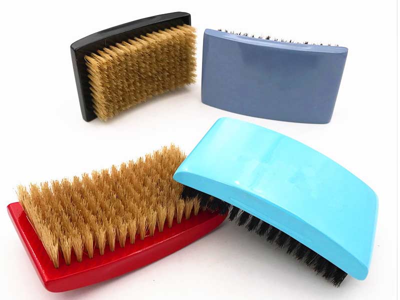 2018 New Product Wooden Curved Wave Brush New Bling Gloss 360 Wave Brush For Hair And Hot Selling Curved Wave Brush Boar Bristle