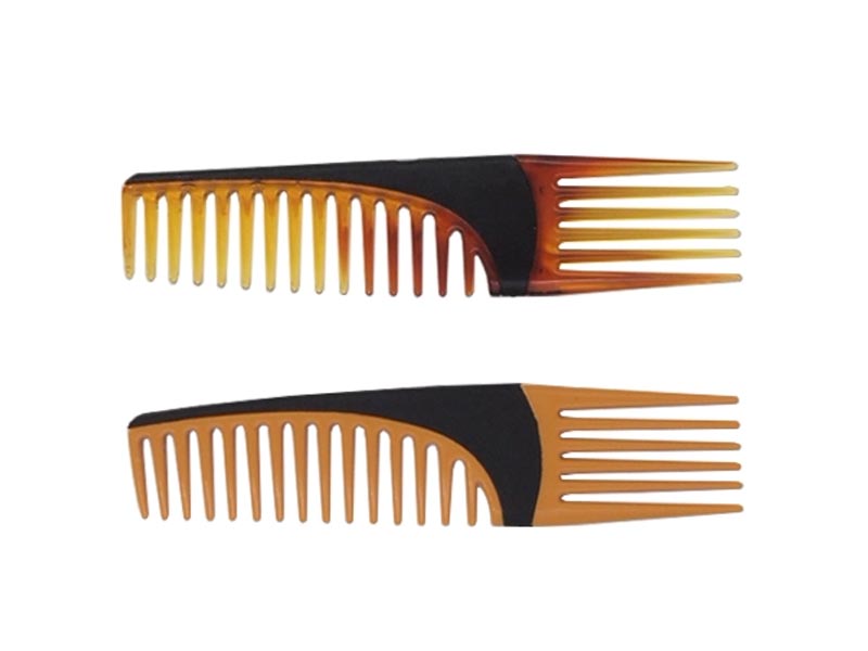 Salon and stylists Double Pic & Lift Comb with RUBBER GRIP accept oem logo