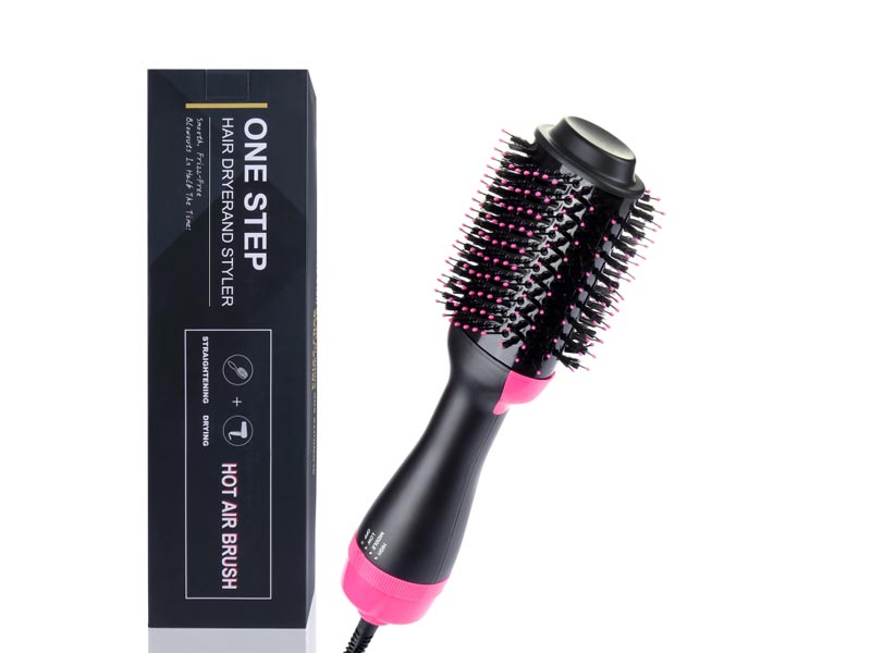 Wholesale Top Seller Hot Air Brush Hair Straightener 1000w rotating hot air brush