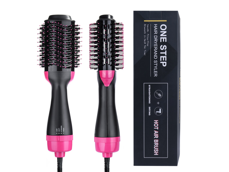 Wholesale Top Seller Hot Air Brush Hair Straightener 1000w rotating hot air brush