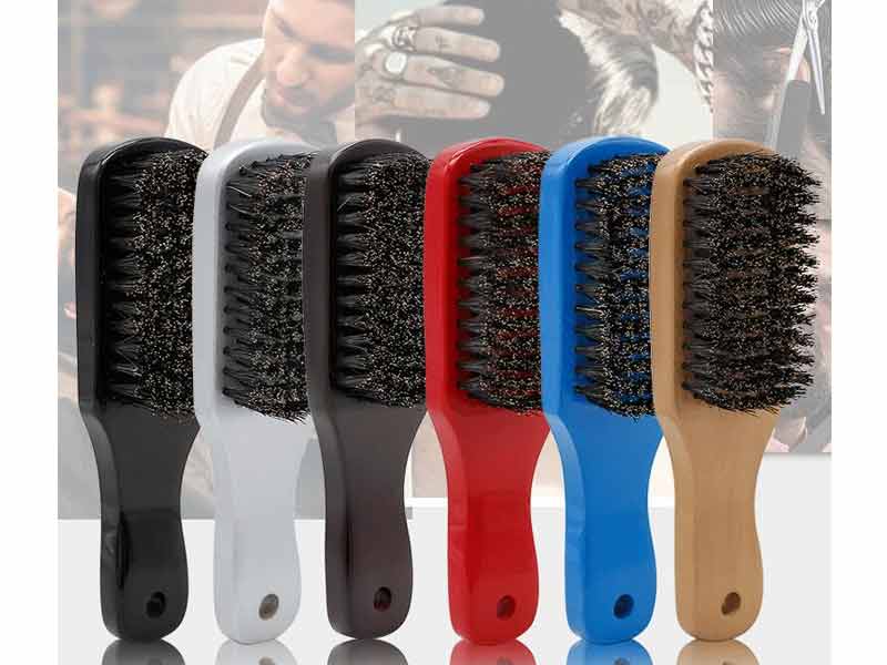with your brand OEM logo wooden custom boar bristle beard brush