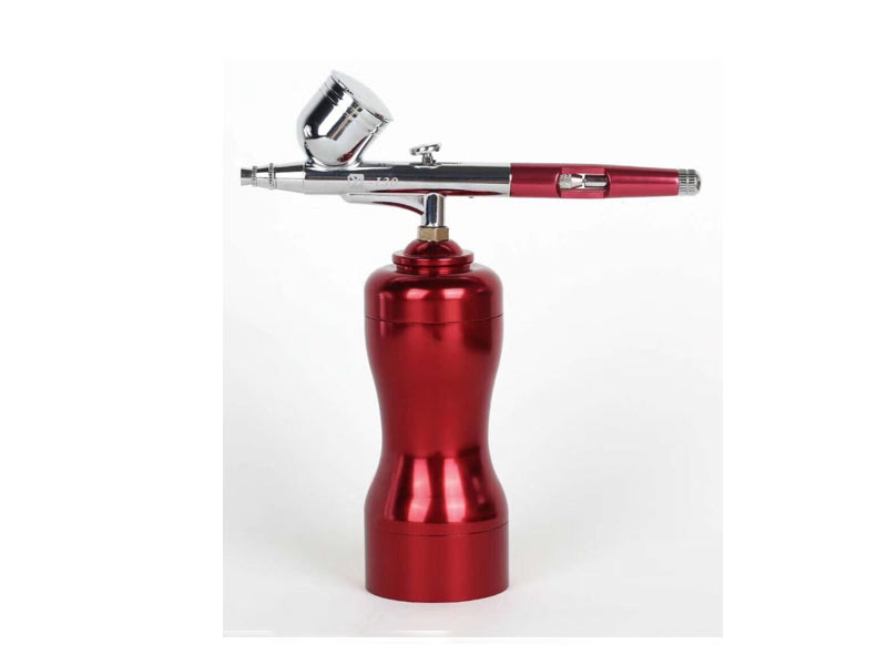 barbershop salon store airbrush machine kit for beauty care water supply custom your logo red