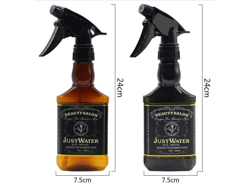 Professional salon plastic trigger spray bottle new design sport hair salon plastic barber spray bottle for sale 300ml