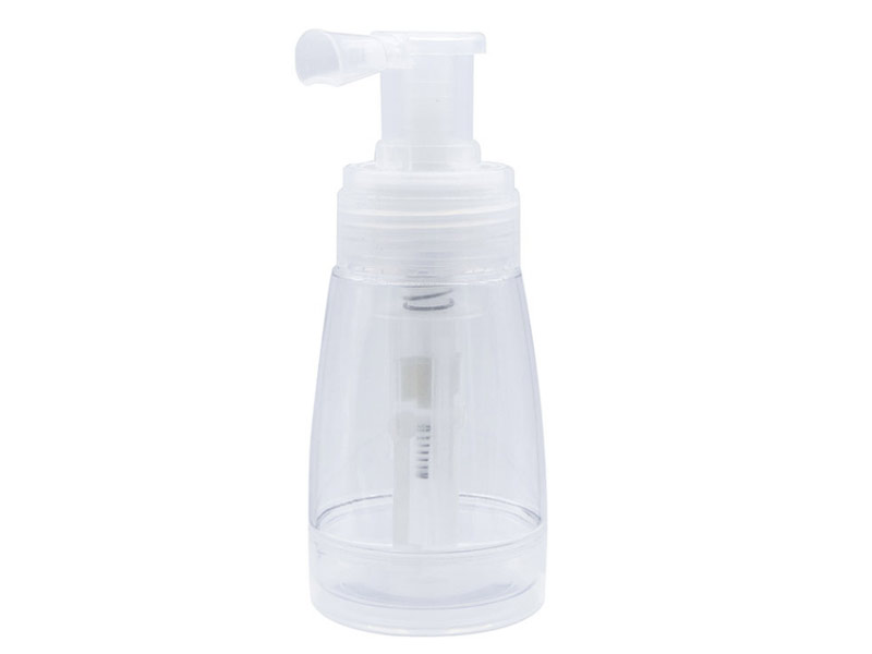 Clear Powder Spray with Locking Nozzle 6 oz / 180 ml + Label for dry shampoo, glitter, root touch up powders, fragrance powders print logo