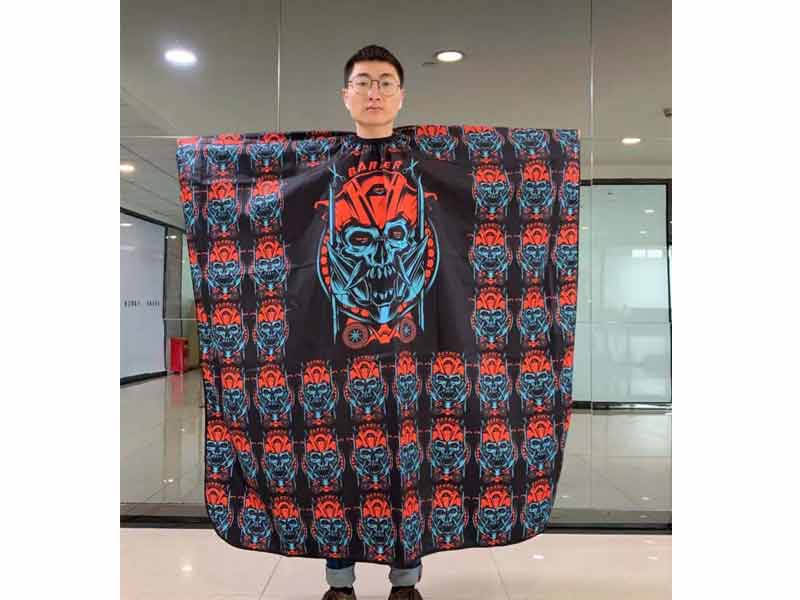 Professional Barber Cape Salon Hair Styling Cutting Haircut Aprons Skeleton Skulls Of Pirate Design Capes For Proof Hairdresser Coloring 