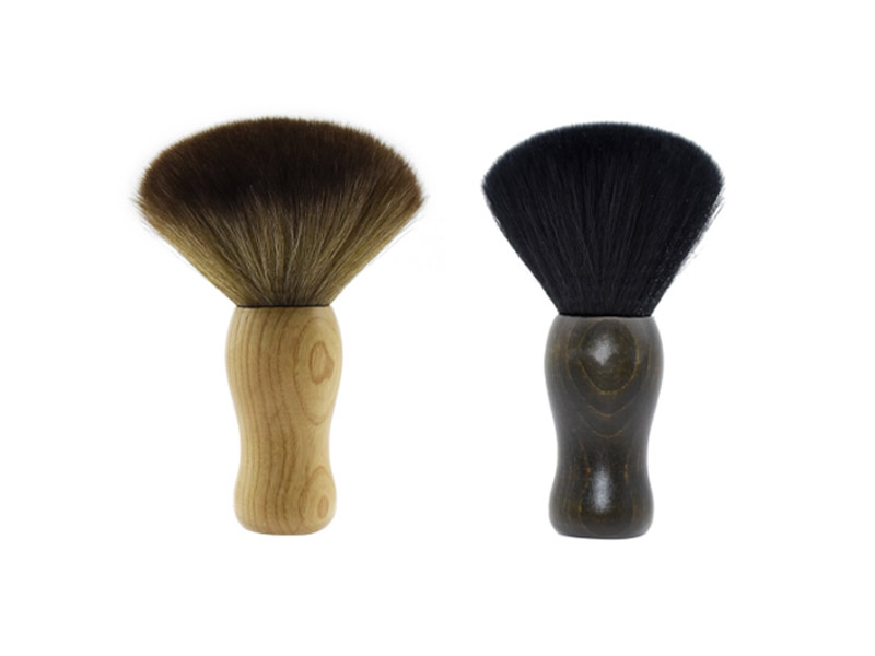 2 Colors Fashion Barber Neck Duster Brush Salon Stylist Barber Hair Cutting Sweep Hair Cleaning Brush print your logo