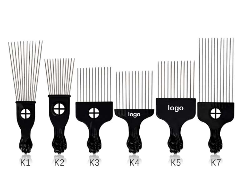 Stainless Steel Needle Products Hair Combs black men Grooming Comb