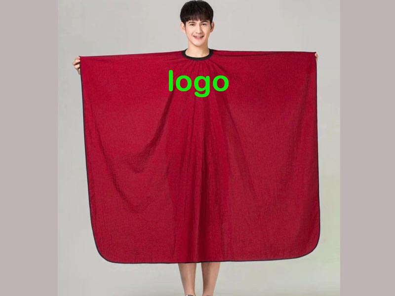 Custom Barber Cape red,Personalized Salon Haircut Capes,Add Your Image Haircut Kit Hairdressing Apron for Home Salon and Barbershop