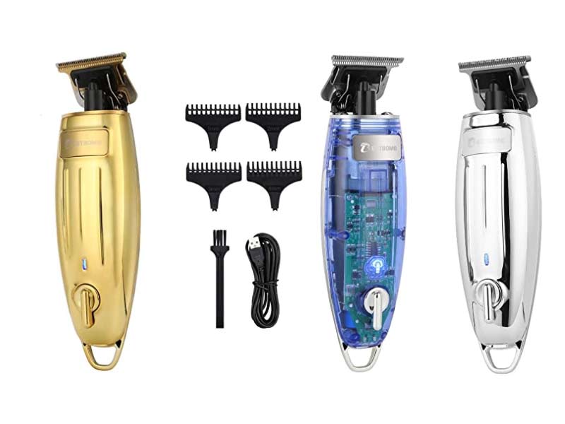 Hair Trimmer for Men Professional Cordless Mens Hair Clippers Full Metal Cordless Haircutting Kit Machine with 4 Guide Combs,Rechargeable 2000mAh Li-Battery