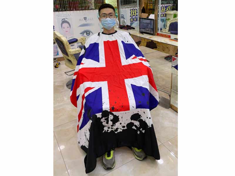 ENGLISH FLAG Barber Cape Hair Cutting Cape Waterproof Professional
