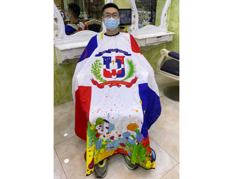 Flag of The Dominican Republic Haircut Apron Professional barber Salon Cape
