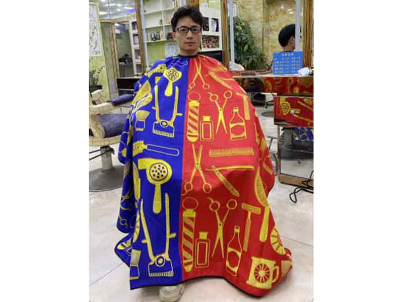 Vintage Tools Cape for Barbers and Stylists(gold)
