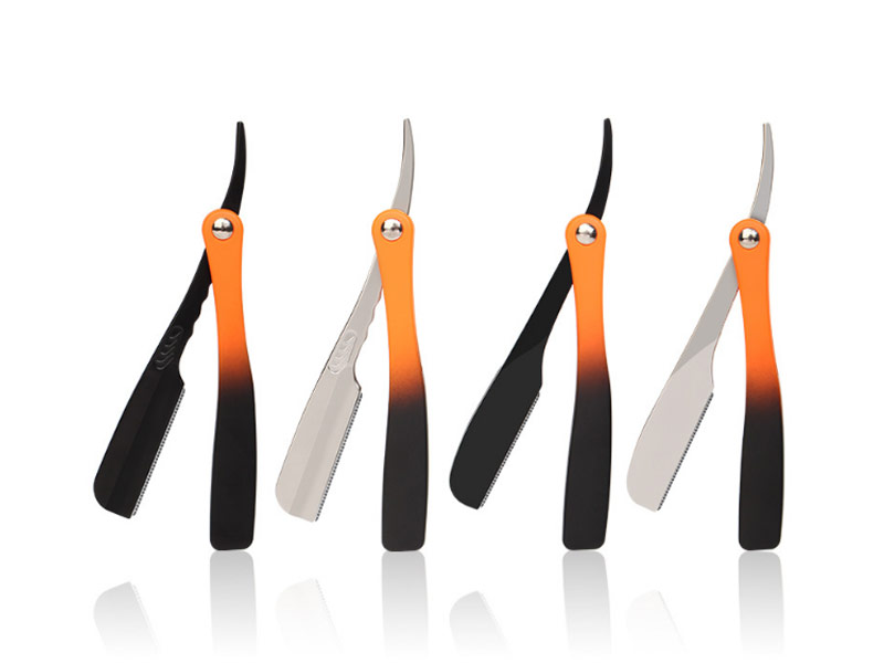 Men's Beard Cutting Shaving Razor Folding Handle Razor Straight