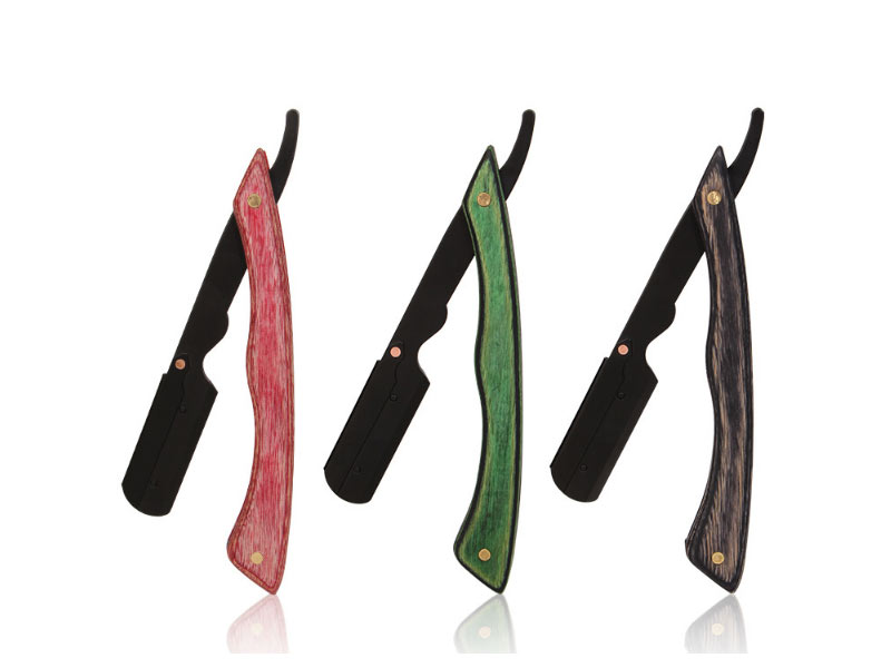 Wholesale The Facial Razor with wooded handle Professional Men Shaving Safety Razor