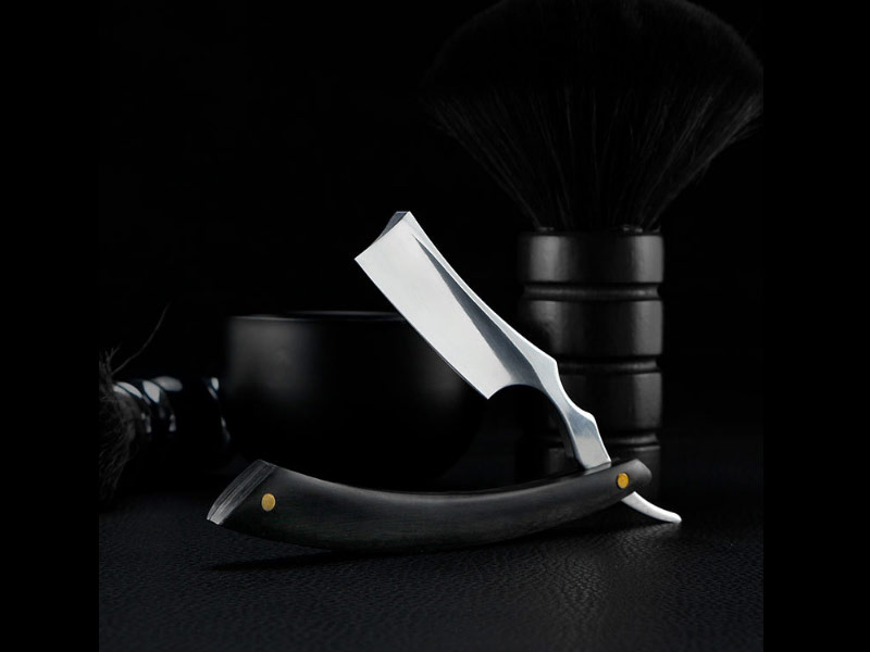 Straight Razor Shave Ready Hand Made Sharpened Vintage Wood Handle Steel Blade