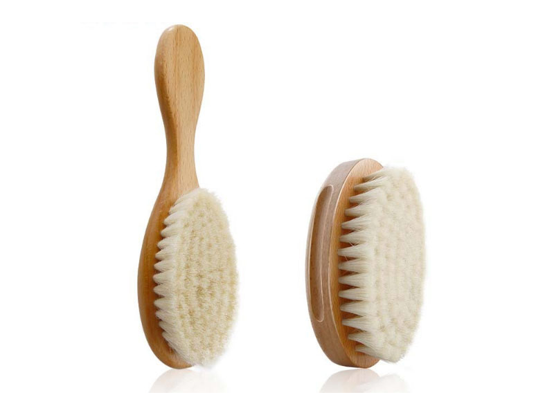 Retro oil head cleaning brush/baby shampooing bathing brush/wool brush