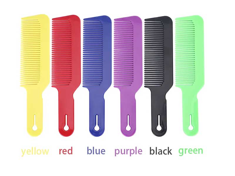 Salon Professional Barber push side anti-static haircut flat oil Heat-Resistant Fiber hair Cutting comb flattop comb