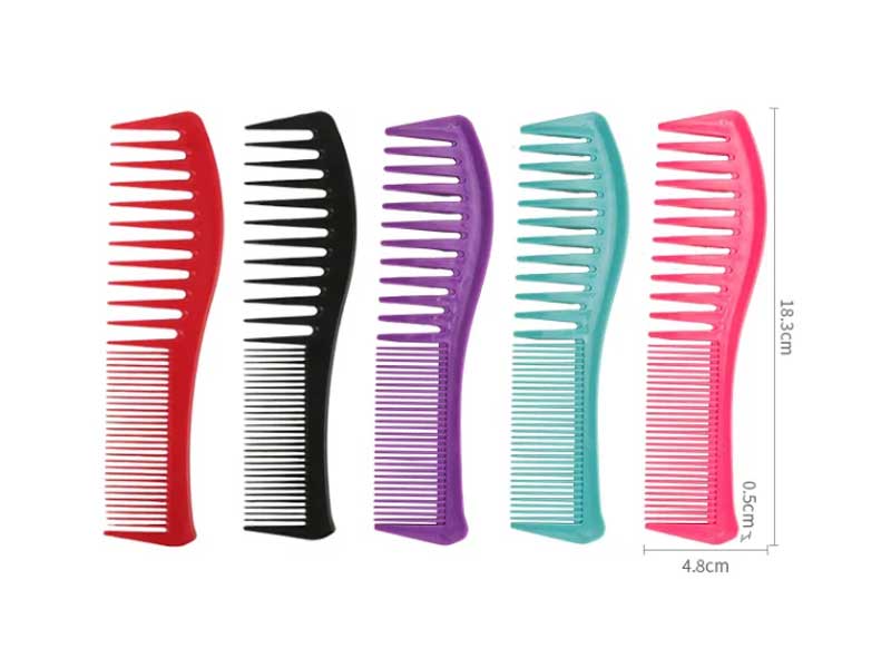 salon barber Professional Anti Static detangling hair comb Double Headed Oil Head Comb plastic wide tooth comb