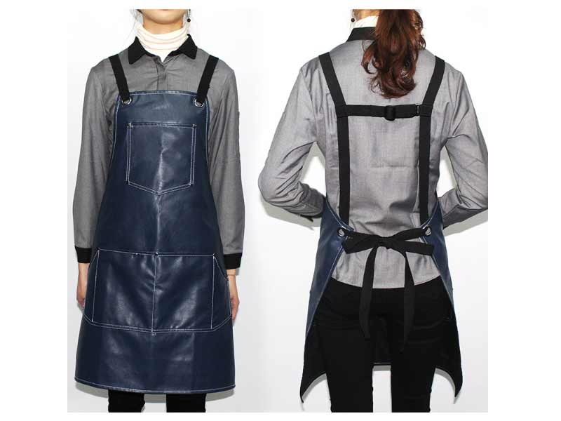 Custom Professional Black waterproof cotton hairdressing hairstylist barber apron