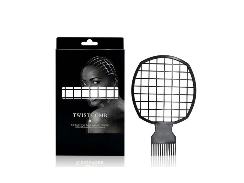 twist comb/Men's short curly hair style combing steel needle insertion comb